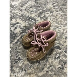 Twister Western Girl Casual Lace Up, Light Up Shoes Toddler Size 6 - Gently Used